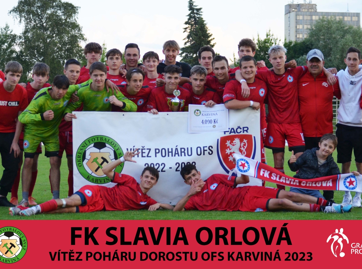 FK Slavia Orlová vítěz Okresního poháru dorostu